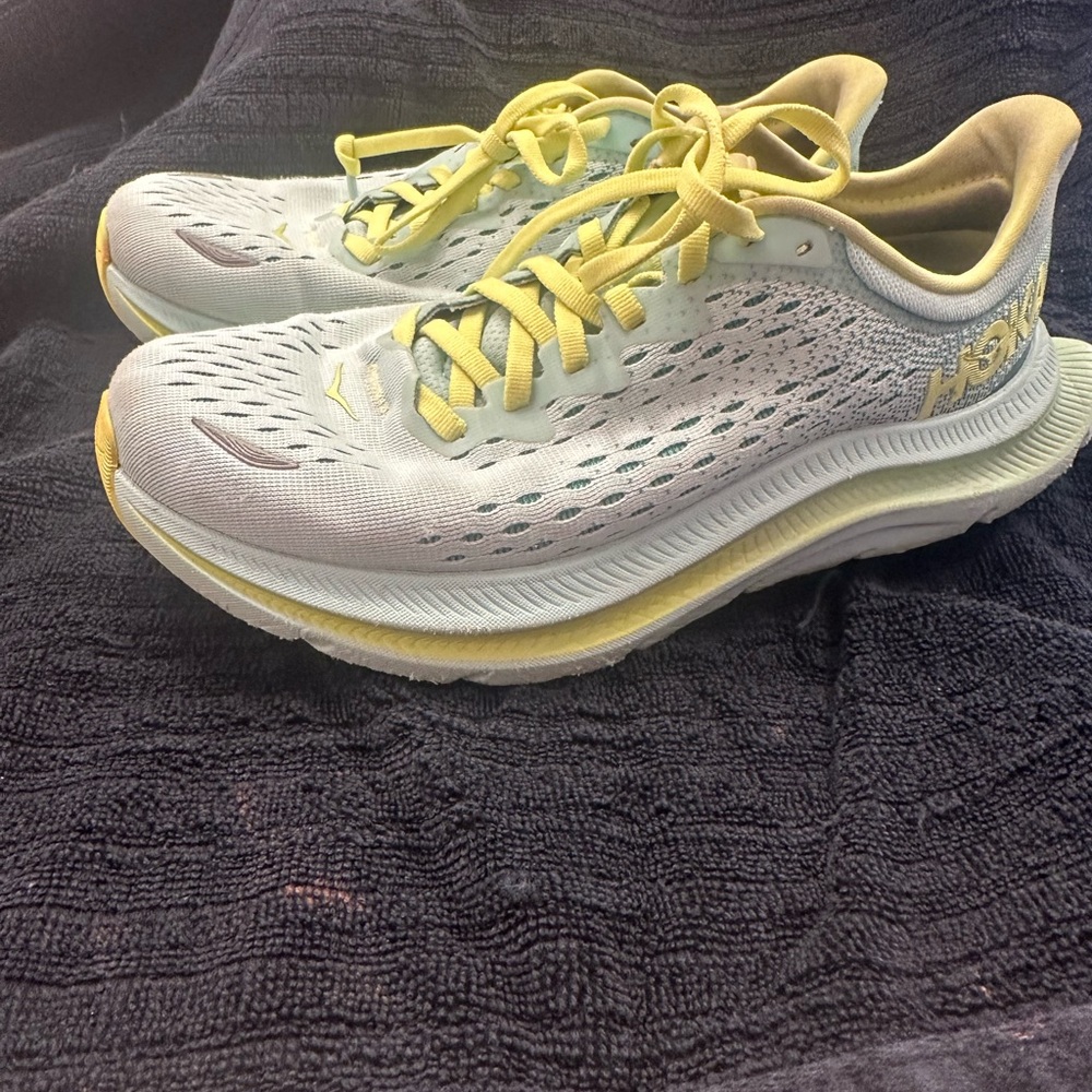 Hoka Women's Running Shoes - White and Yellow